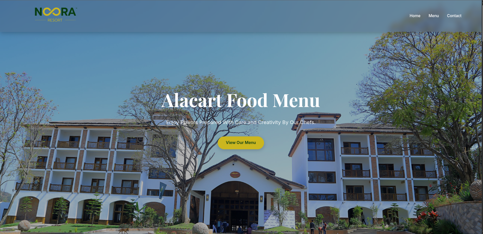 Digital Menu System for Noora Resort